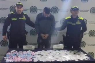 Alias Cofla fue dejado a disposición de las autoridades competentes. FOTO: CORTESÍA ALCALDÍA DE BELLO