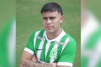 Nicolás Rodríguez, nuevo jugador de Atlético Nacional. FOTO: @NACIONALOFICIAL
