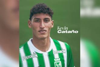 Kevin Cataño, nuevo jugador de Atlético Nacional. FOTO: @NACIONALOFICIAL