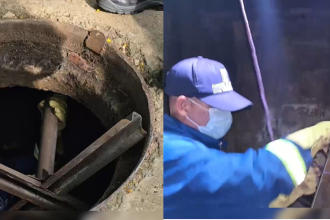 Funcionarios de la Subsecretaría de Espacio Público y la Policía Metropolitana realizaron la inspección al lugar. /FOTO: TOMA DE VIDEO