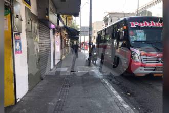 En este punto ocurrió la riña. La víctima cayó muerta en este andén. FOTO: LAURA ROSA JIMÉNEZ VALENCIA