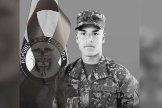 Él era el soldado Yarlin Arcángel Yarce Lopera. FOTO: EJERCITO NACIONAL