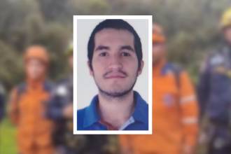Santiago Giraldo habría enviado un mensaje a sus familiares justo antes de desaparecer. FOTO: BOMBEROS DE LA ESTRELLA