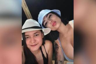 La patrullera es Manuela Loaiza (izq) y su prima María José Villa (der). FOTO: TOMADA DE REDES SOCIALES