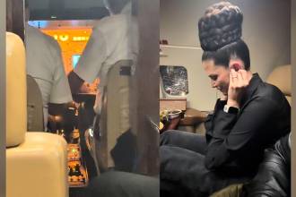 El angustiante momento quedó registrado en video. FOTO: @NATALIAJIMENEZOFICIAL