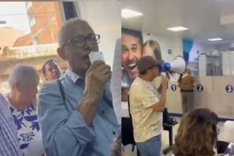 Docentes protestaron en Cohan. FOTO: FACEBOOK GENTEENVIGADO