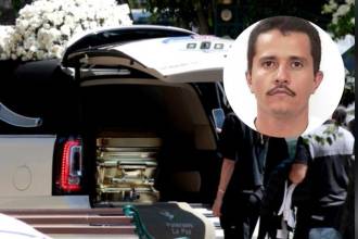 Ataúd dorado de El Mencho (detalle), jefe de cártel mexicano Jalisco nueva generación. FOTOS: TOMADAS DE EL TIEMPO