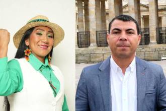 Ana Guetio y Andrés Vásquez, los candidatos desparecidos. Sus equipos de campaña perdieron comunicación con ellos ayer miércoles, 25 de febrero. FOTOS: FACEBOOK ANA GUETIO Y X @SOYCONSERVADOR