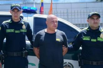 Captura de Hermes Julián García Pérez, alias Hermes, señalado de enviar toneladas de cocaína a Europa. FOTO: POLICÍA METROPOLITANA DEL VALLE DE ABURRÁ 