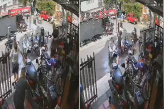 El sujeto llegó en moto y cuando, al parecer, iba a sacar el arma, quien sería la víctima reaccionó. FOTOS: CAPTURAS DE VIDEO