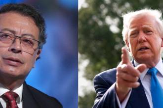 Petro le respondió a Trump desde el Consejo de Ministros y aseguró que el país no acepta amenazas de ningún tipo. FOTO: COLPRENSA - GETTY 