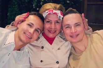Mauricio Leal, su mamá Marleny Hernández y su hermano Yhonier Leal. /FOTO: REDES SOCIALES