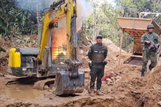 Golpe a la minería ilegal en San Carlos. / FOTO: ALCALDÍA DE SAN CARLOS