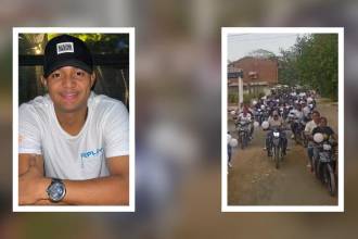 Jonathan Andrés Mármol Barba fue reportado como desaparecido y días depués, encontrado sin vida en el nororiente de Medellín. FOTOS: CORTESÍA Y CAPTURA DE VIDEO EL REPORTERO