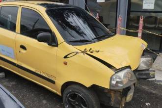 Así quedó el vehículo involucrado. FOTO: CORTESÍA