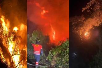 De izquierda a derecha: incendio en Abejorral, San Cristóbal y San Luis. FOTO: DAGRD, ALCALDÍA DE ABEJORRAL Y ALCALDÍA DE SAN LUIS