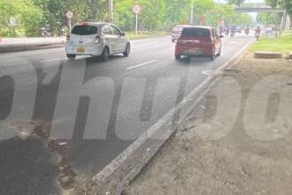 En esta zona fue atropellado Félix Arango. FOTO: ALEJANDRO ZAPATA