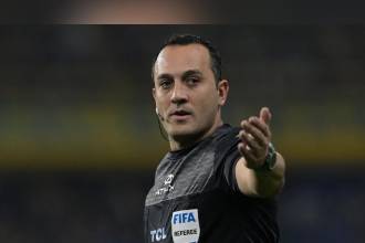 Árbitro de Argentina, Fernando Espinoza. FOTO: GETTY