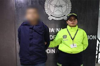 Capturado por intento de feminicidio de su expareja en Urabá. FOTO: CORTESÍA POLICÍA NACIONAL 