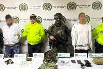 Alias Soldo fue capturado en el barrio Villa Turbay, en la comuna 8 - Villa Hermosa. FCTO: CORTESÍA POLICÍA 