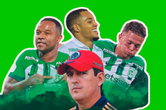 Juan Camilo Pérez (abajo) junto a Dorlan Pabón, Eric Ramírez y Juan Pablo Torres buscarán revertir un poco la situación en Techo. /FOTOS: Q’HUBO Y COLPRENSA