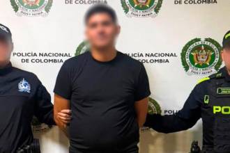Captura de Eduardo Antonio Gómez Arévalo, alias Guayo, cabecilla del Tren del Coro. FOTO: DIJIN 