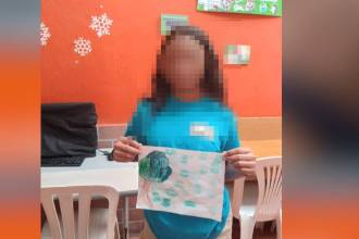 La pequeña ya se encuentra con su familia, que hasta el momento no ha entregado más detalles de lo sucedido. FOTO: CORTESÍA