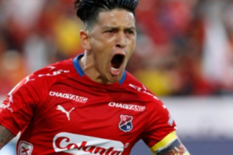 Germán Ezequiel Cano en el Independiente Medellín. /FOTO: MANUEL SALDARRIAGA