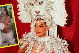 Hacía cuatro años que Andrea Valdiri no estaba en el Carnaval de Barranquilla. / FOTO: @ANDREAVALDIRISOS