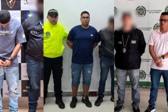 Los sujetos habrían recibido dinero por entregar información sobre movimientos del Ejército. FOTO: CORTESÍA FISCALÍA GENERAL DE LA NACIÓN