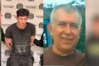 Luis Alberto Rojas Hurtado, presunto responsable del homicidio (izquierda), y Ricardo León Cuartas Bolívar. /FOTOS: FISCALÍA Y EL COLOMBIANO