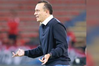 Alejandro Restrepo, técnico del Independiente Medellín. FOTO: MANUEL SALDARRIAGA