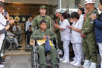 Según el reporte oficial, al Hospital Militar ingresaron 27 pacientes, entre ellos un rescatista. FOTO: FUERZAS MILITARES DE COLOMBIA