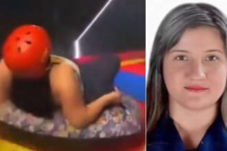 Ella era Camila García Manrique, quien murió tras lanzarse de un tobogán en Norte de Santander. FOTO: REDES SOCIALES Y CAPTURA DE VIDEO