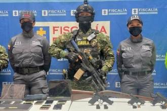 Los elementos hallados fueron dejados a disposición de las autoridades competentes. FOTO: CORTESÍA POLICÍA METROPOLITANA 