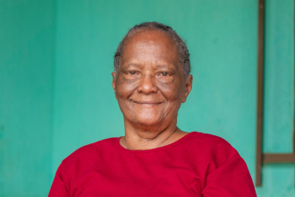 Miguelina Ricardo Chaverra, quien vive en el municipio de Turbo, perdió una sus extremidades en el accidente. / FOTO: CORTESÍA