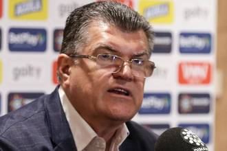 El presidente de la Dimayor, Carlos Mario Zuluaga, se mostró muy molesto por lo sucedido en Bogotá. FOTO: COLRENSA