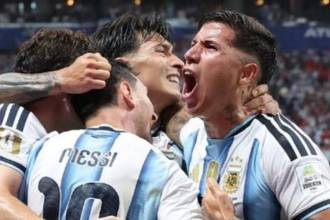 Argentina celebra su clasificación a los cuartos de final del Mundial 2026. FOTO: FIFA