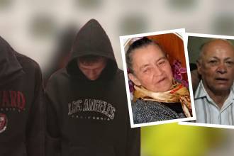 Izquierda: alias Sangre y alias Chumorrys o Mono tras ser capturados. Derecha: Rosa Elvira y Pedro Nel Quintero. FOTOS: POLICÍA ANTIOQUIA Y CORTESÍA