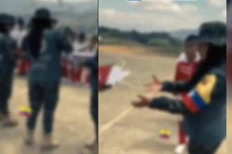 Disidencias compartiendo con menores en El Naya. FOTO: TOMADA DE VIDEO