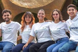 Ellos son el equipo que nos va a representar en Seúl. De izquierda a derecha: Yasser Lenis, Juan Valencia, María Camila Zapata, Vannesa Rincón, Carolina Roldán y Joseph Cabarique. FOTO:CORTESÍA