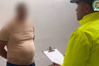 Este fue el sujeto capturado por la Policía en el municipio de Andes. FOTO: POLICÍA ANTIOQUIA