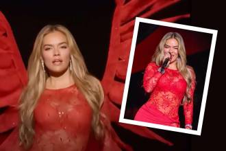 Karol G en el Victoria’s Secret Fashion Show 2025. /FOTOS: CAPTURA DE VIDEO Y AFP