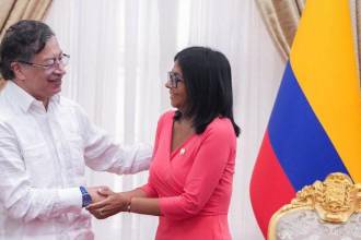 La visita convirtió a Petro en el primer mandatario extranjero que entra a Venezuela tras la captura de Maduro. FOTO: PRESIDENCIA DE COLOMBIA