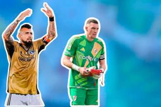 En el partido, Vidal (izquierda) intentó enfurecer a Armani (derecha). / FOTOS: @KINGARTURO23OFICIAL Y @FRANCOARMANI34