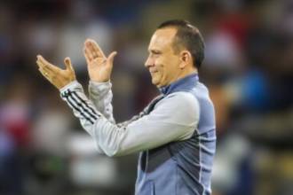 Alejandro Restrepo ha demostrado talante como entrenador al frente del Poderoso. / FOTO: CAMILO SUÁREZ