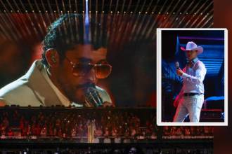 Homenaje a Yeison Jímenez en concierto de Bad Bunny. FOTO: EL COLOMBIANO, REDES SOCIALES
