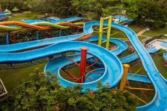 Toboganes del Parque de las Aguas. FOTO: ARCHIVO - CARLOS ALBERTO VELÁSQUEZ