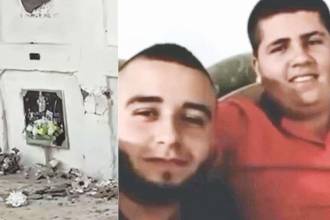 Izquierda: daños causados en algunas tumbas. Derecha: los amigos fallecidos durante un accidente. /FOTOS: CORTESÍA