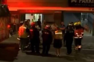 Momento de intervención del Cuerpo de Bomberos Medellín en el sitio. FOTO: CAPTURA DE VIDEO NOTICIAS TELEMEDELLÍN